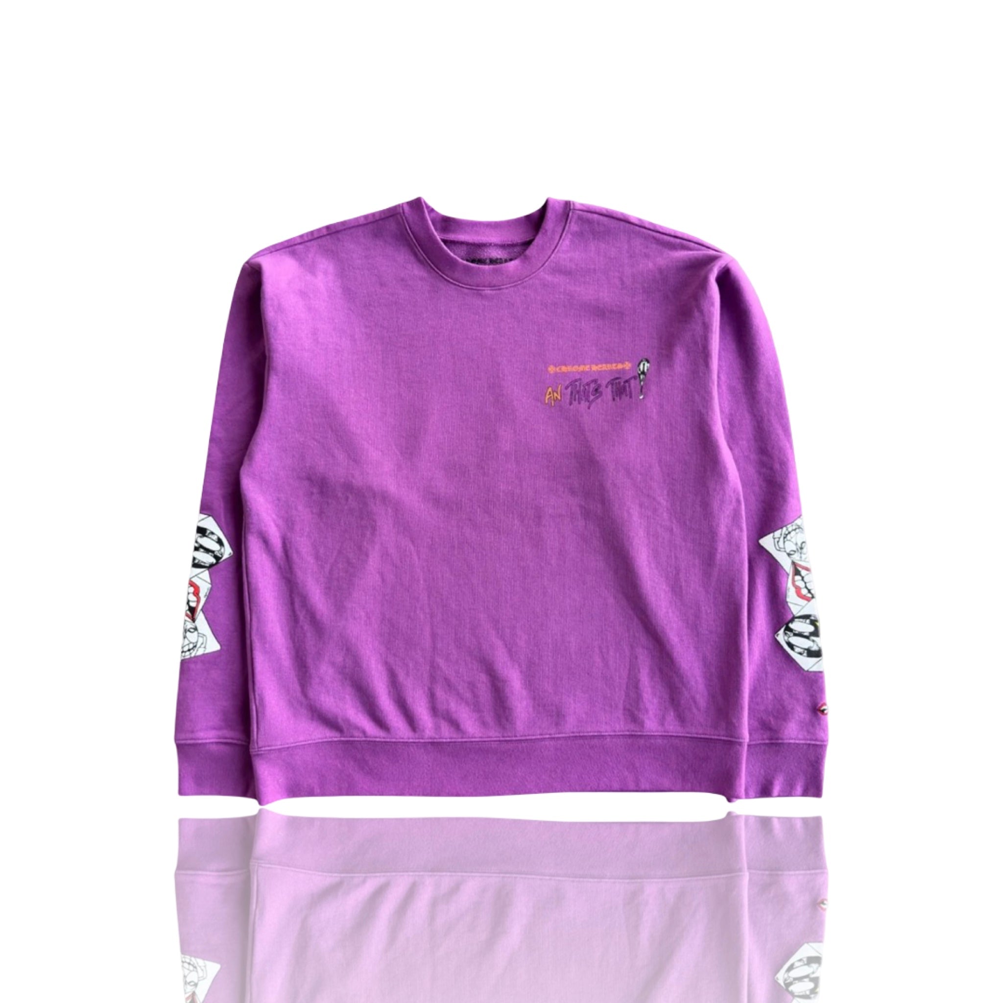 Chrome Hearts Matty Boy Purple More Not Less Crewneck
