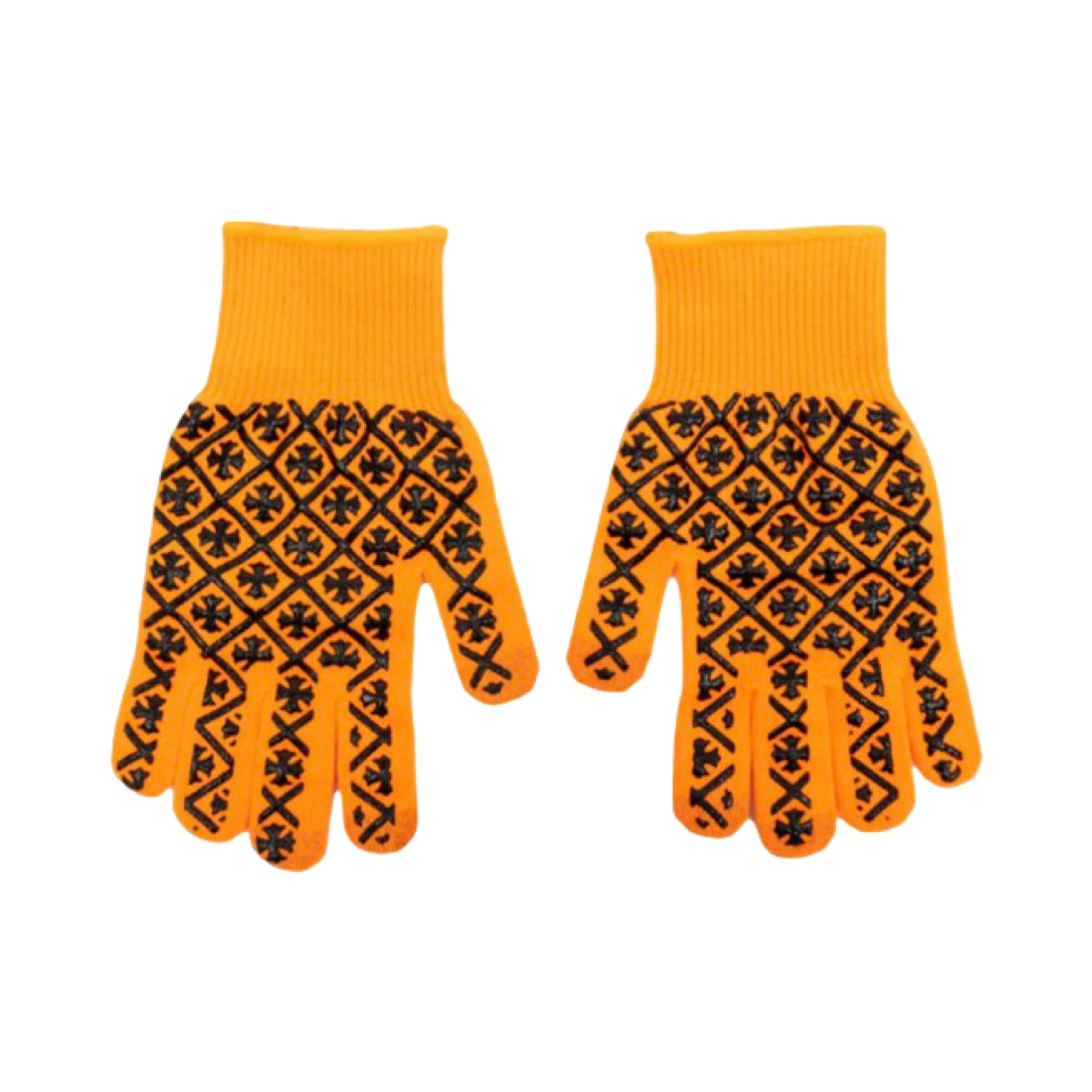 Chrome Hearts Orange Worker Gloves
