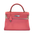 Hermes Rose Azalee Palladium Kelly 32