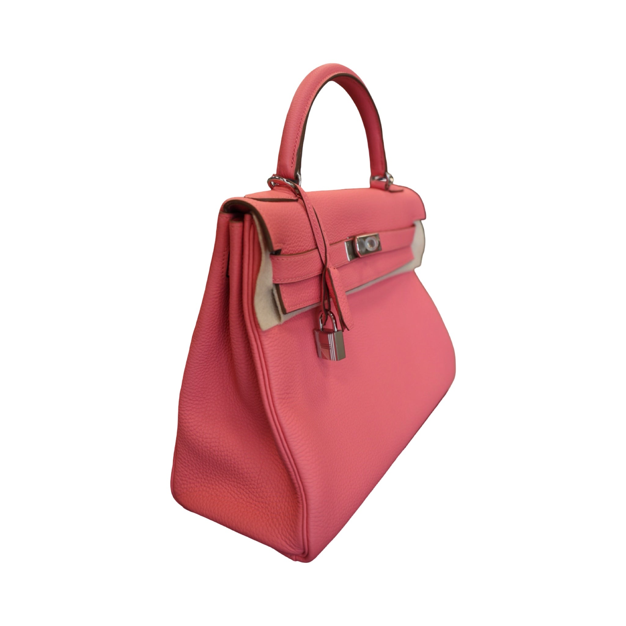 Hermes Rose Azalee Palladium Kelly 32