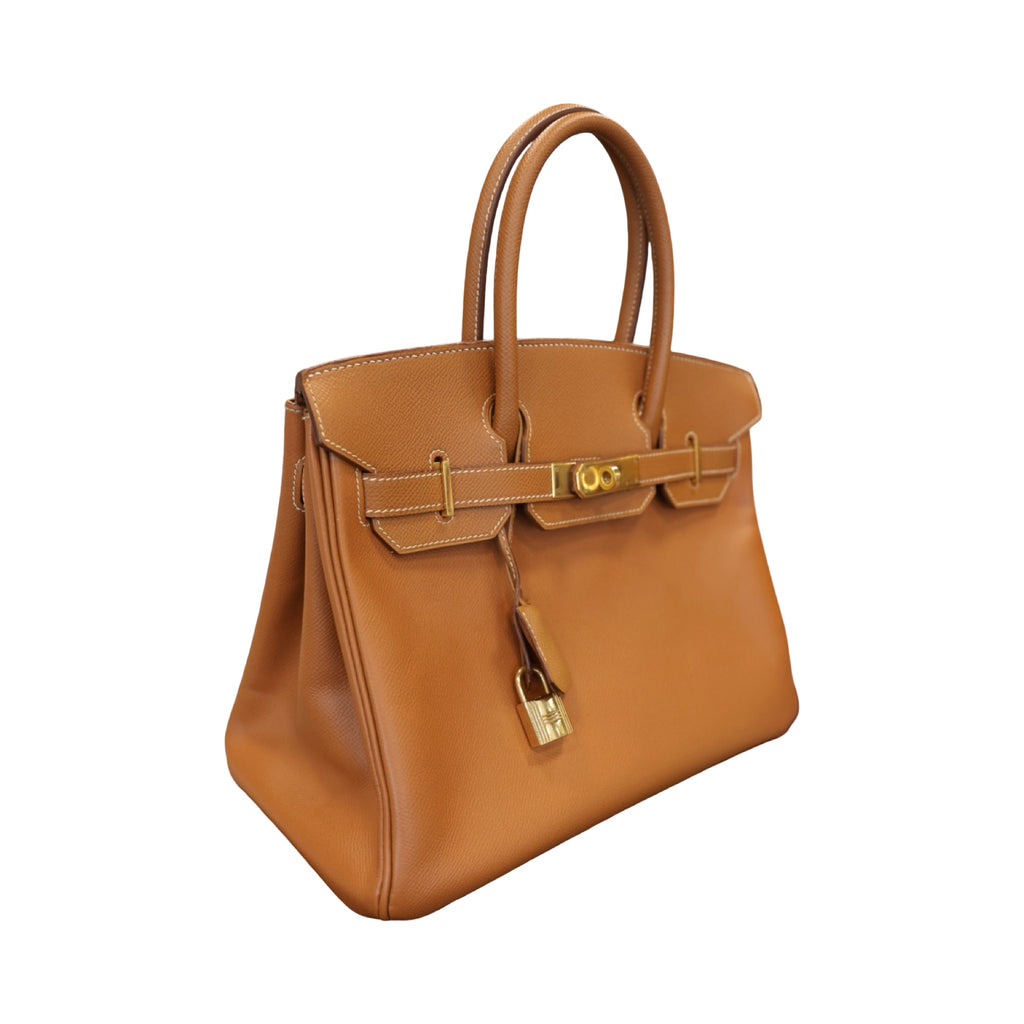 Hermes Birkin 30  Epsom  Courchevel Gold Hardware Gold Hardware