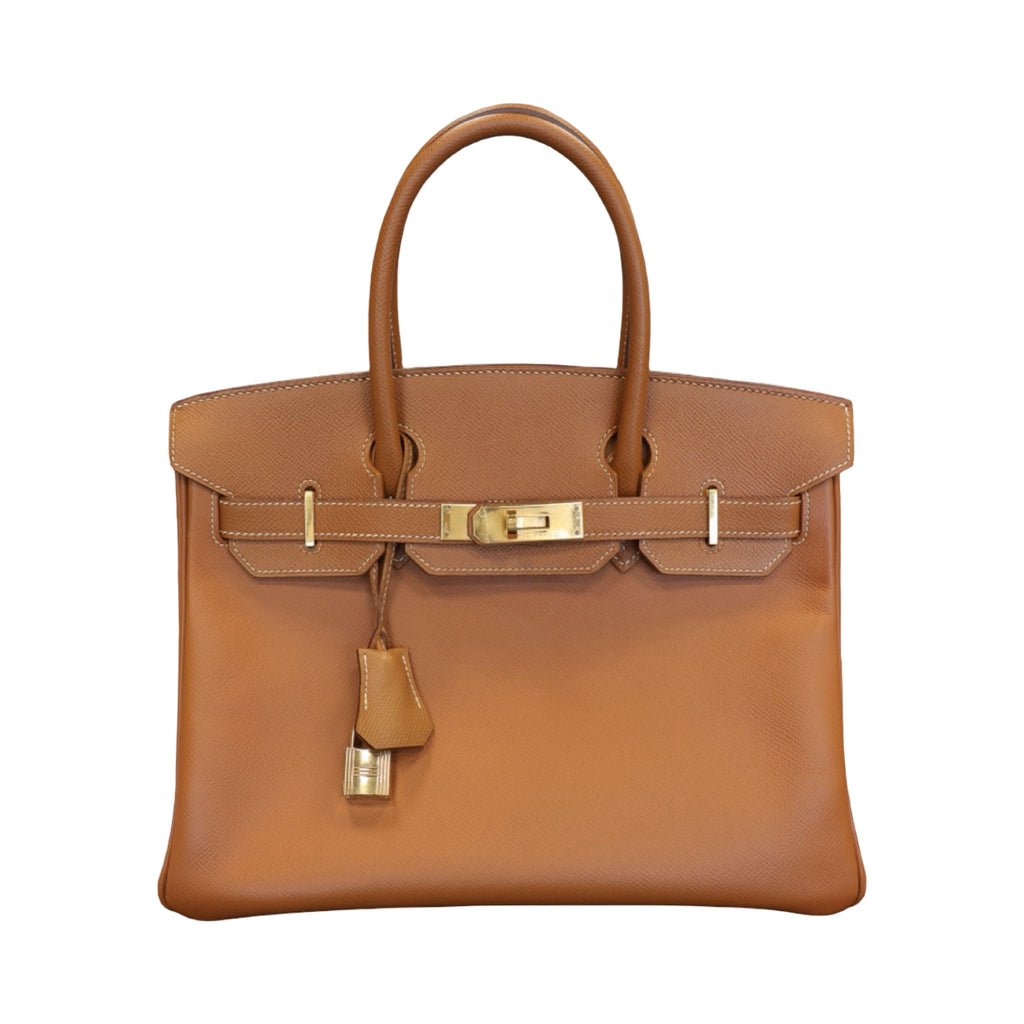 Hermes Birkin 30  Epsom  Courchevel Gold Hardware Gold Hardware