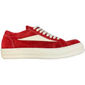 Rick Owens Suede Vintage Sneaks Carnelian/Milk