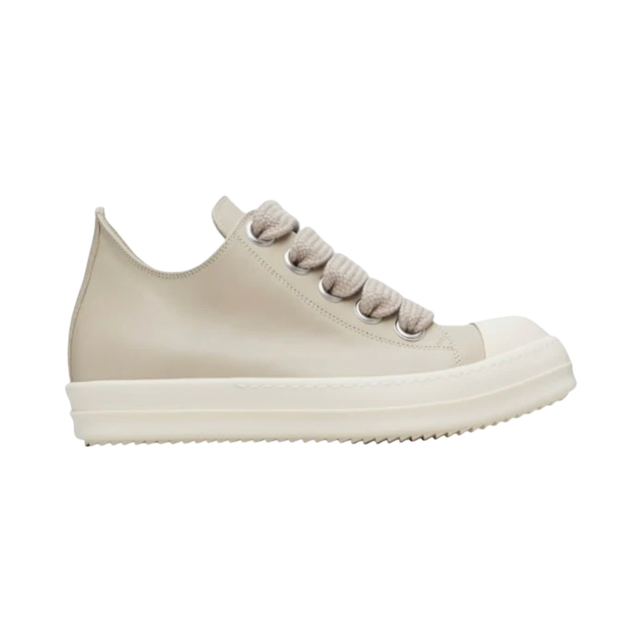 Rick Owens Leather Jumbo Lace Low Sand/Milk