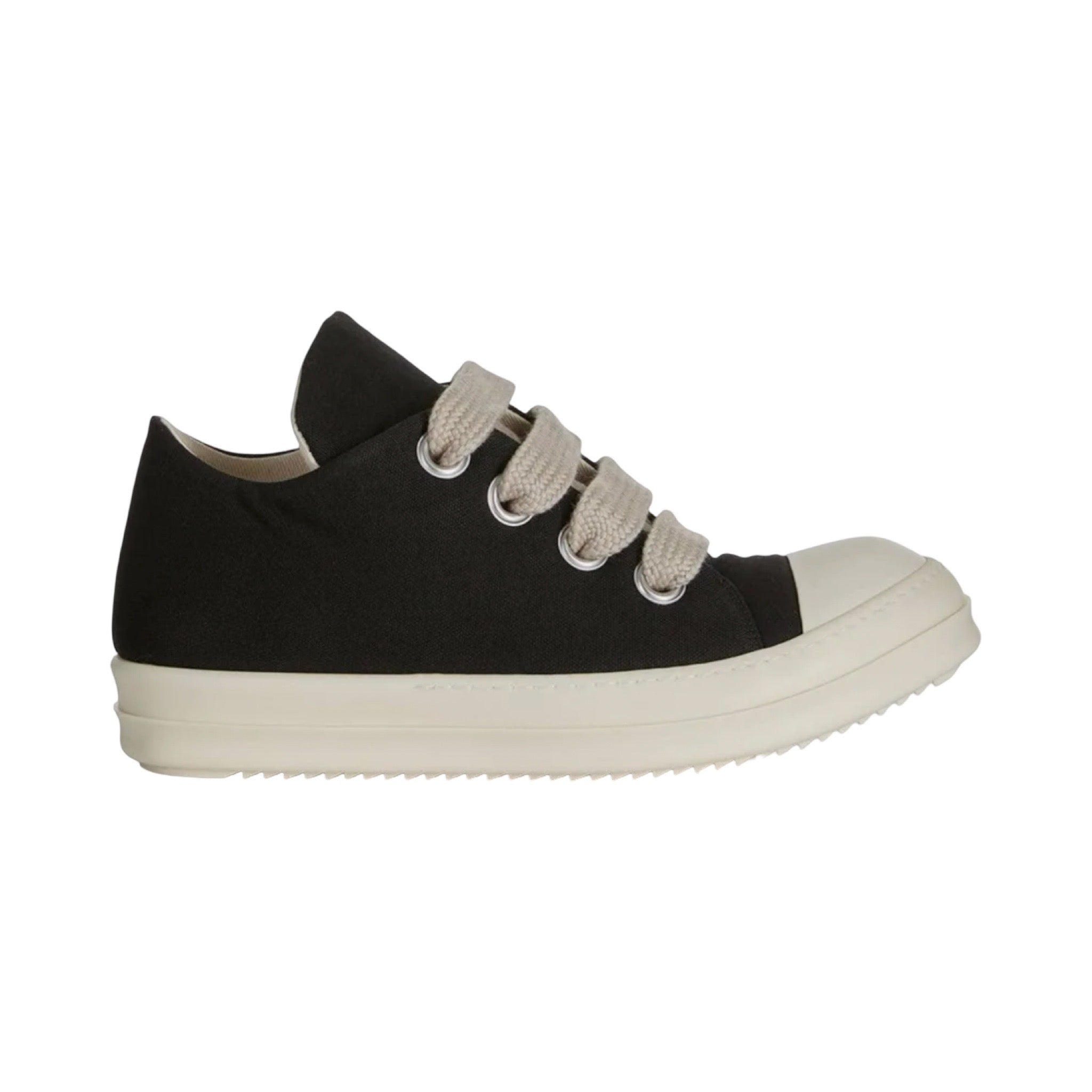 Rick Owens DRKSHDW Canvas Jumbo Lace Low Black/Milk