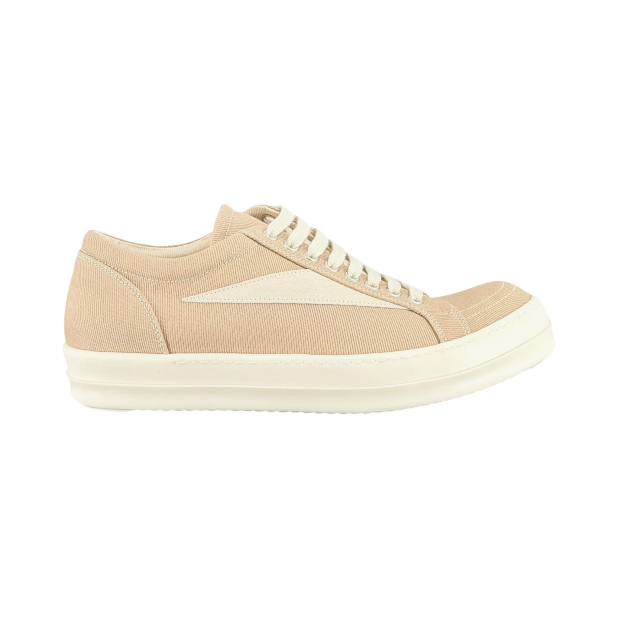 Rick Owens DRKSHDW Canvas Vintage Sneaks Flesh/Milk