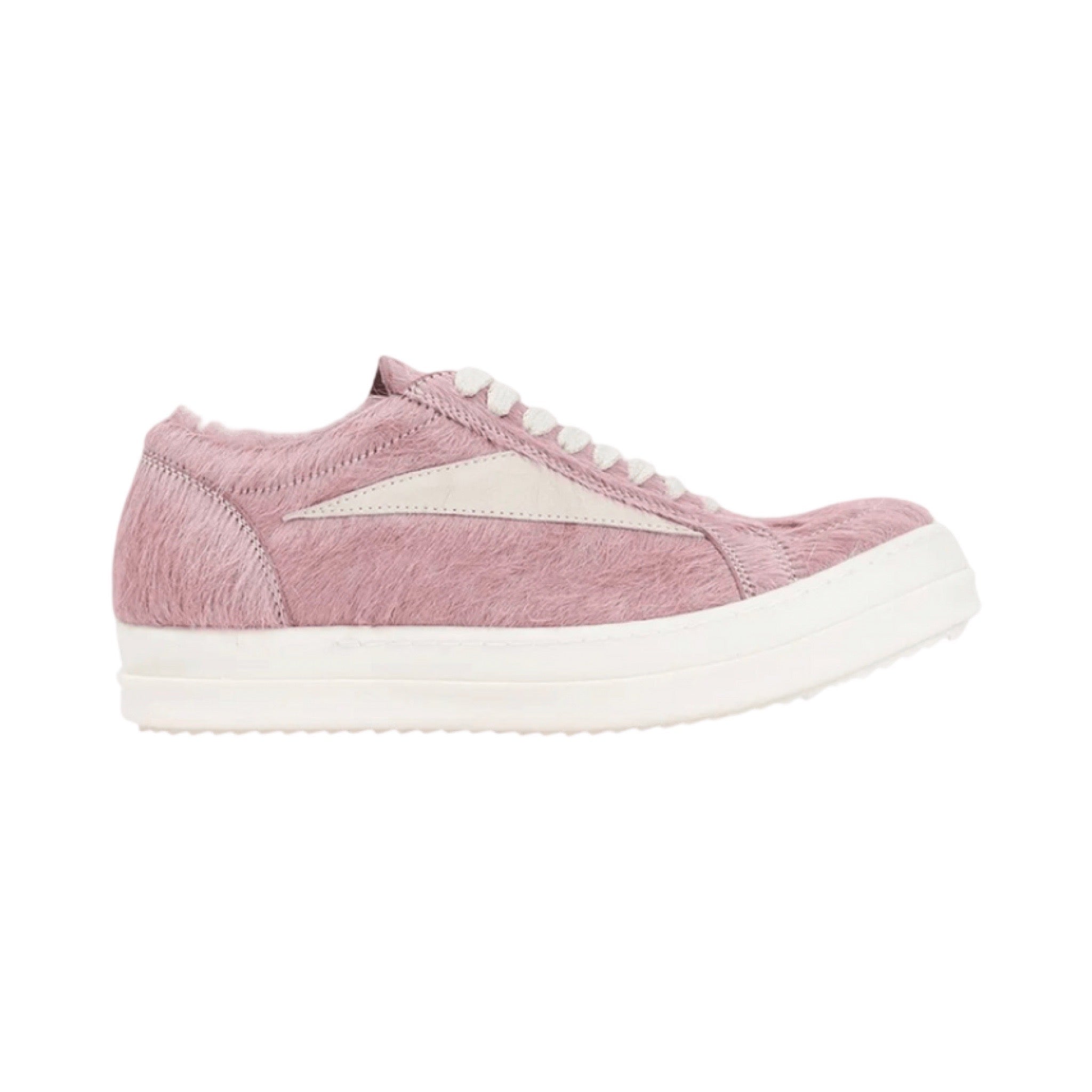 Rick Owens Pony Hair Vintage Sneaks Pelliccia/Milk