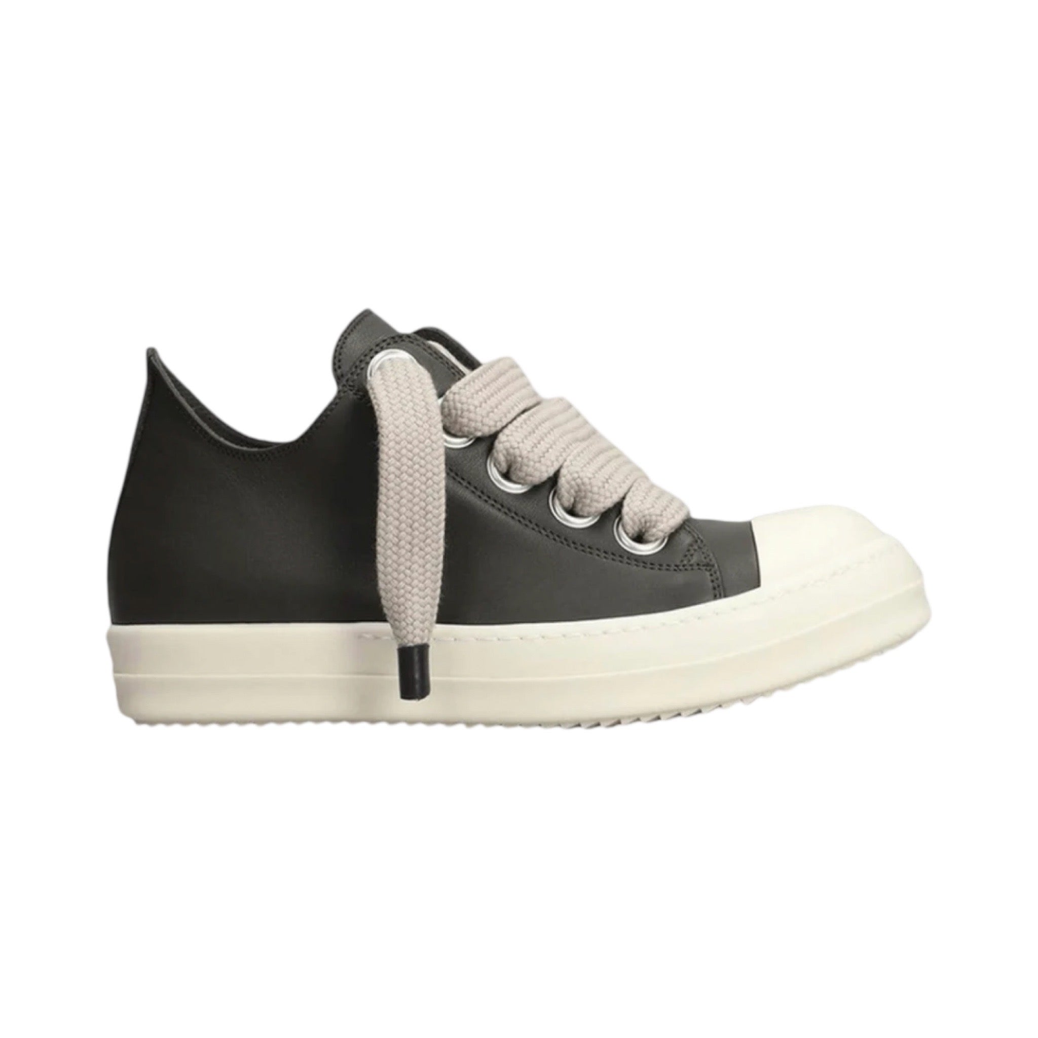Rick Owens Leather Jumbo Lace Low Bosco/Milk