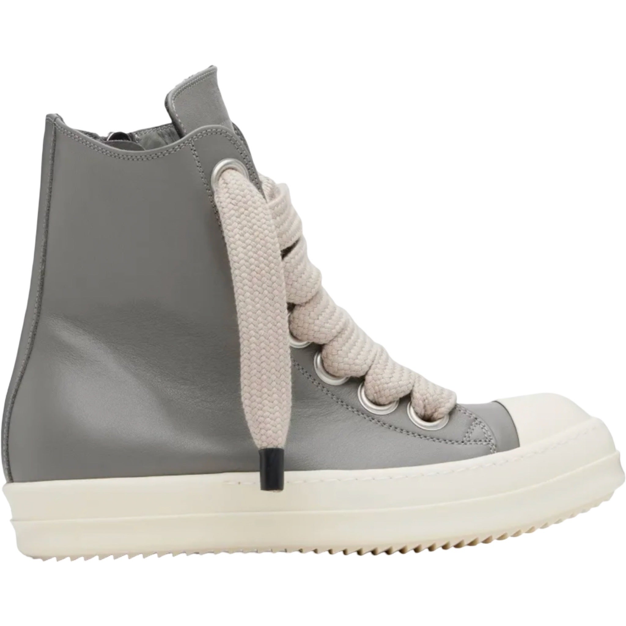 Rick Owens Leather Jumbo Lace High Washed Indigo/Milk