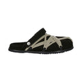 Rick Owens Suede Megalace Mule Granola Black