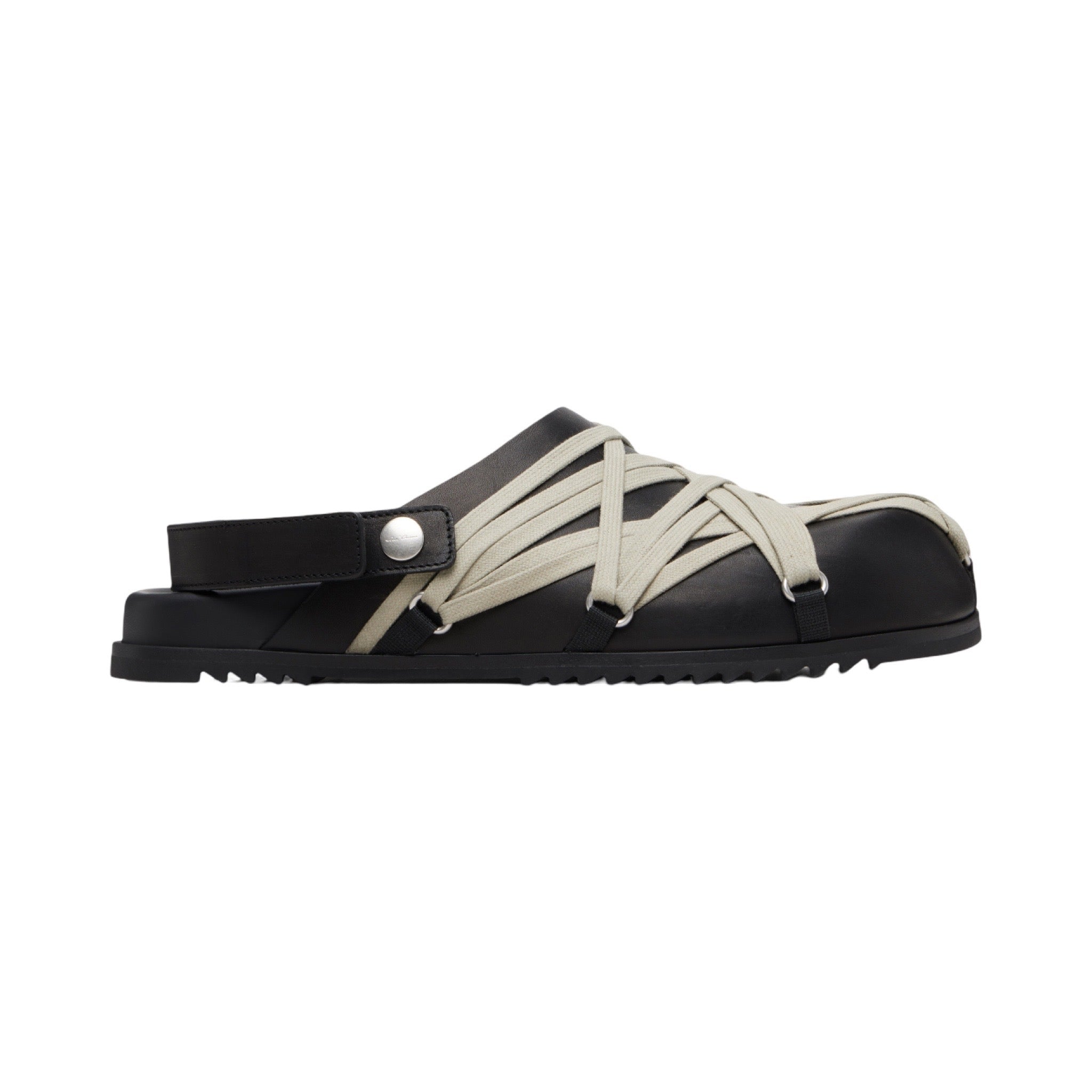 Rick Owens Megalace Mule Granola Black