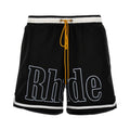 Rhude Basketball Logo Swim Short Black