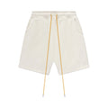 Rhude Logo Embroidered Sweat Shorts Oat