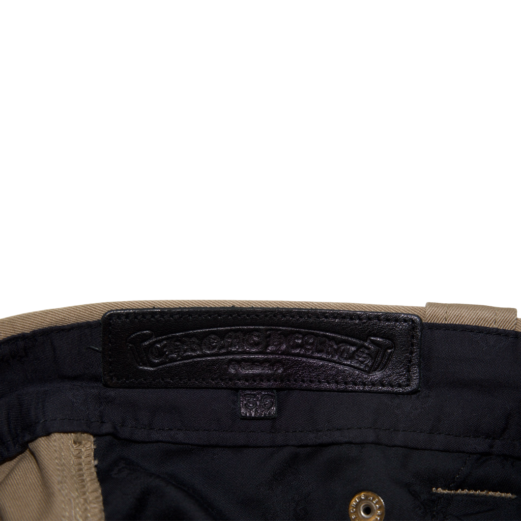 Chrome Hearts Pink Cross Leather Patch Carpenter Pants