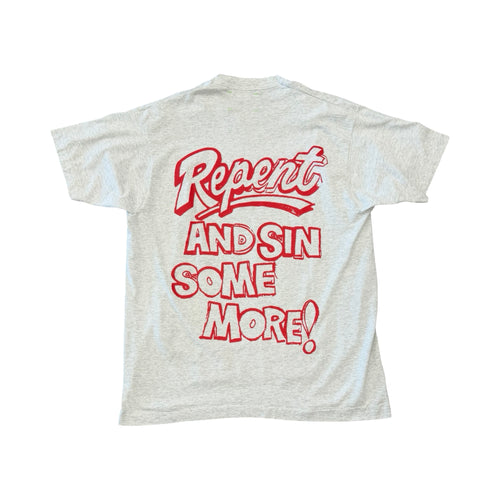 *Better With Age Psychedelic Tee Heather Striped
