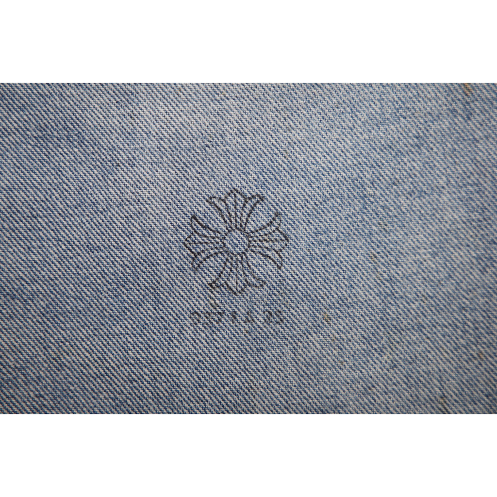 Chrome Hearts Levi’s 501 Dirty Light Wash Cross Patch Jeans
