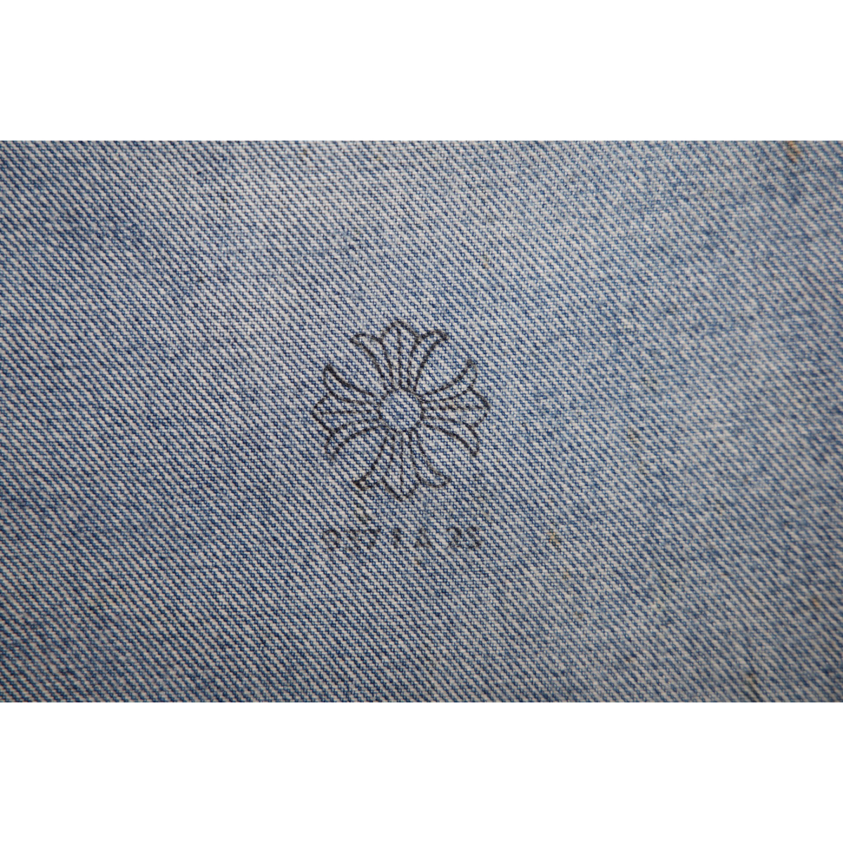 Chrome Hearts Levi’s 501 Dirty Light Wash Cross Patch Jeans