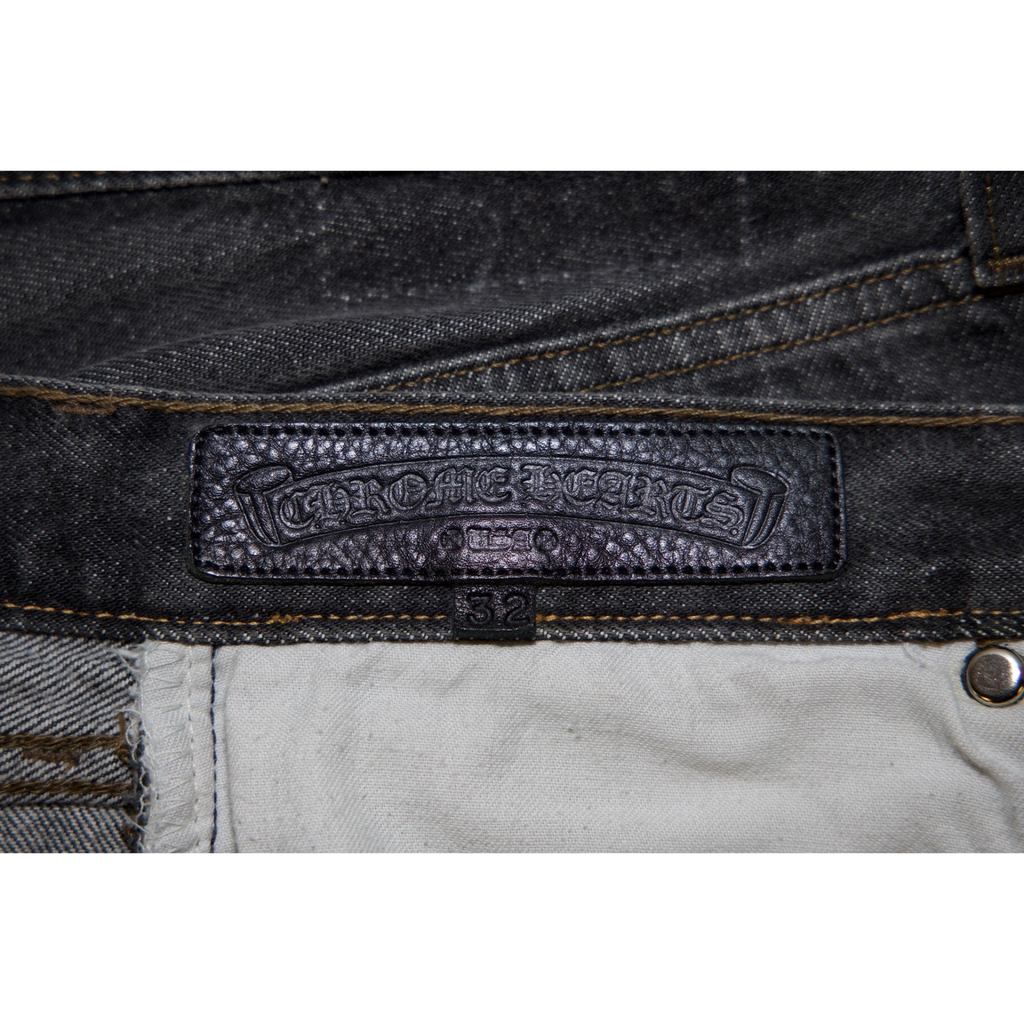 Chrome Hearts Levi's 501 Cross Patch Black Wash Jeans