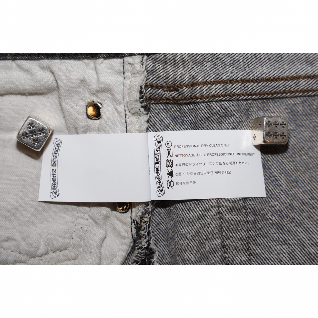 Chrome Hearts Levi's 501 Cross Patch Black Wash Jeans
