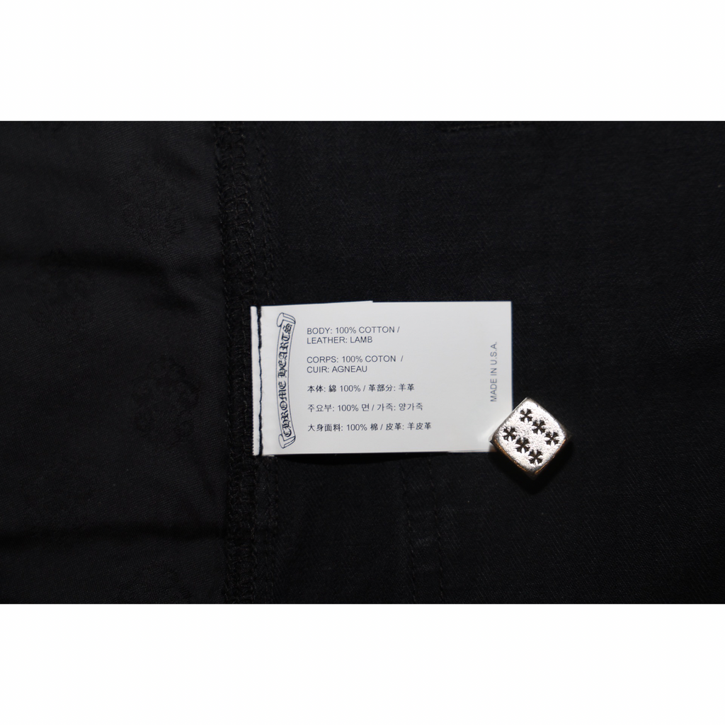 Chrome Hearts Herringbone Cross Patch Carpenter Pants