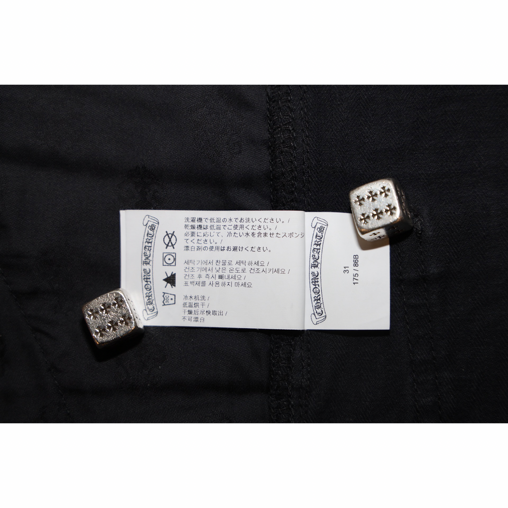 Chrome Hearts Herringbone Cross Patch Carpenter Pants