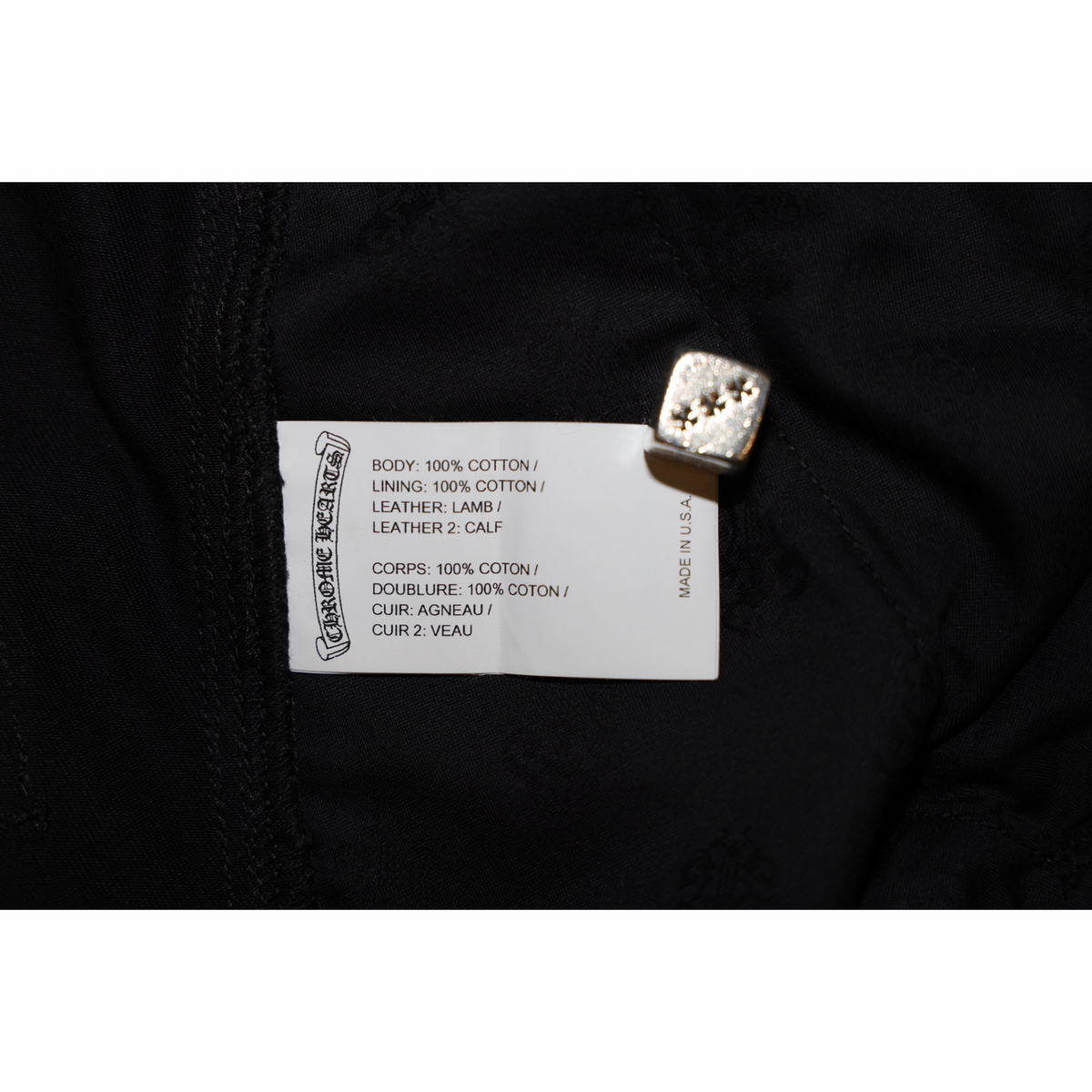 Chrome Hearts Cheetah Cross Patch Double Knee Carpenter Pants