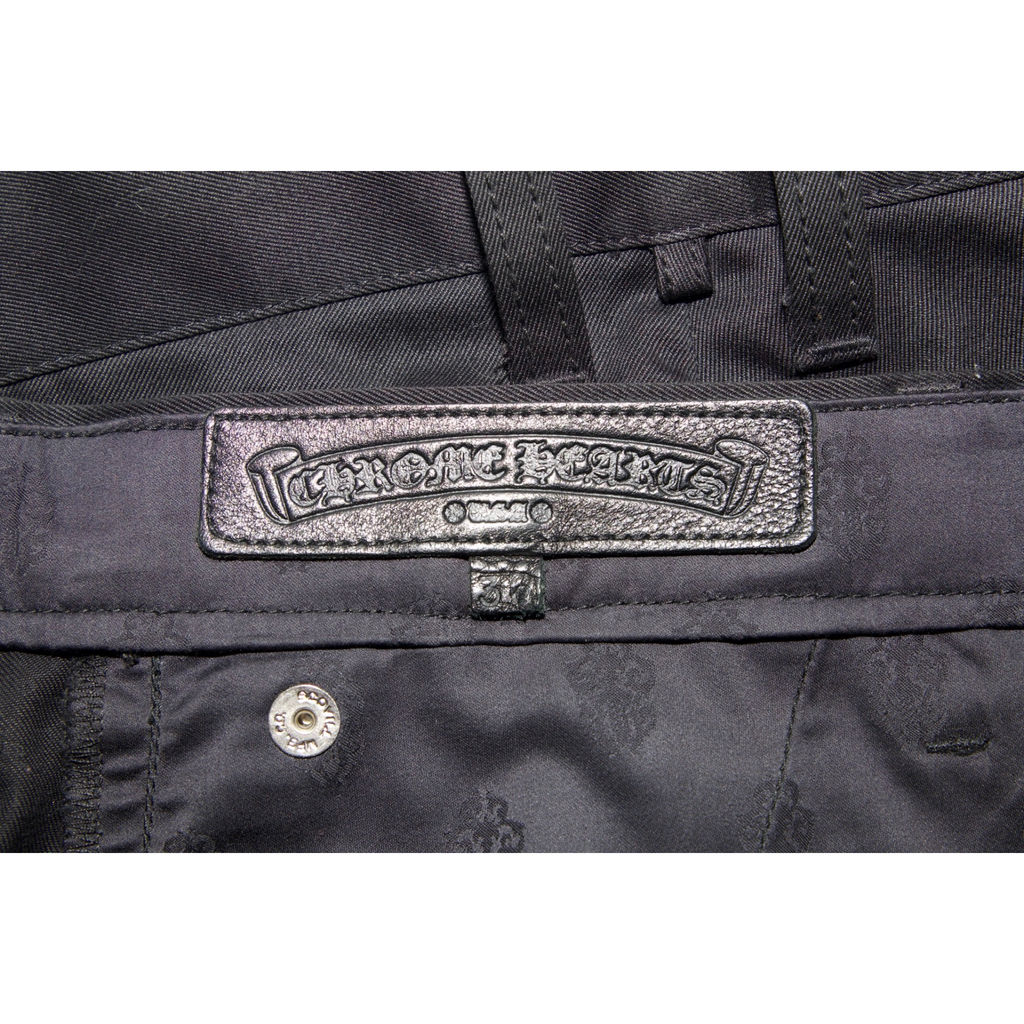 Chrome Hearts Black Camo Patch Chino Pants