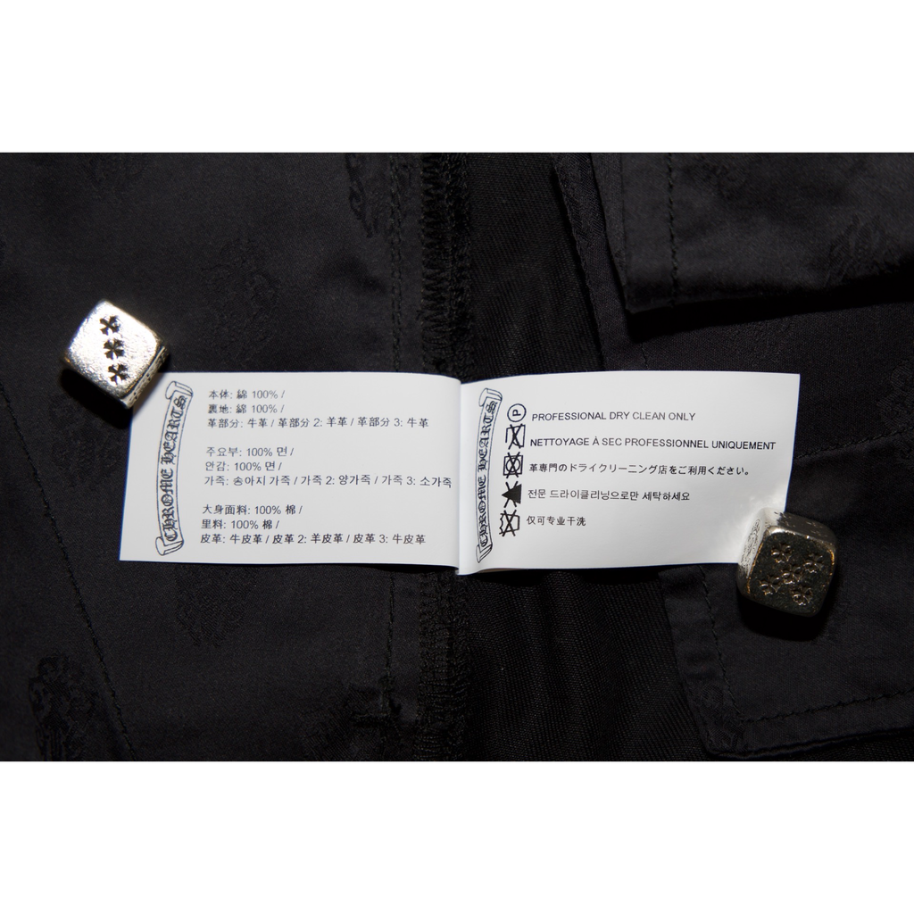 Chrome Hearts Black Camo Patch Chino Pants