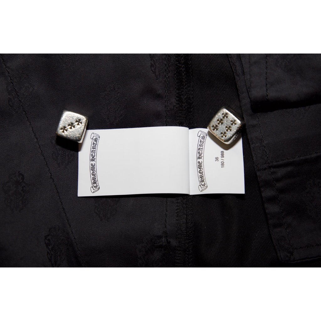 Chrome Hearts Black Camo Patch Chino Pants