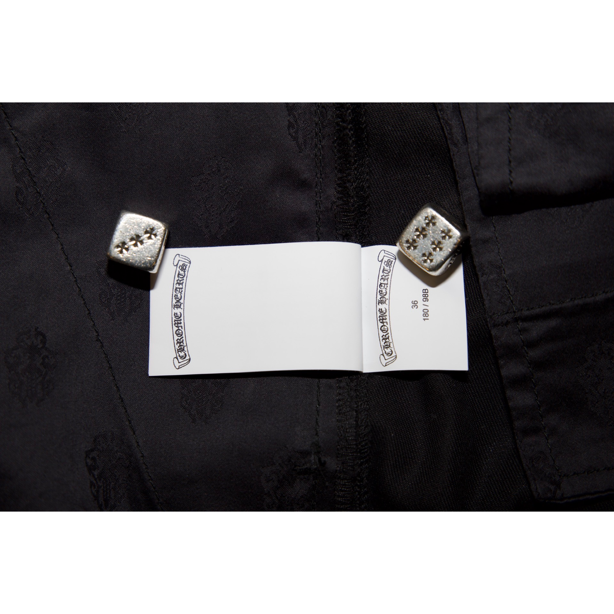 Chrome Hearts Black Camo Patch Chino Pants