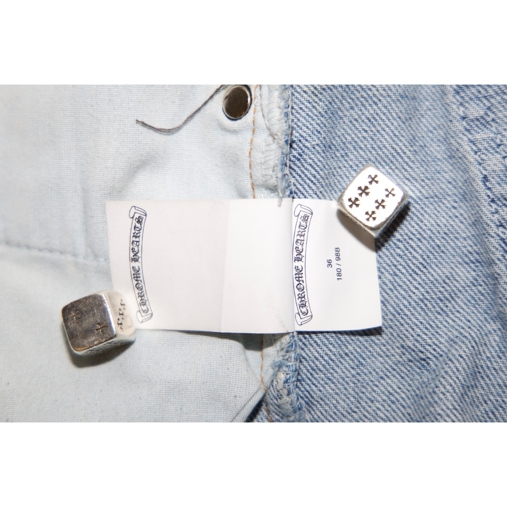 Chrome Hearts Levi's 505 Medium Wash Jeans