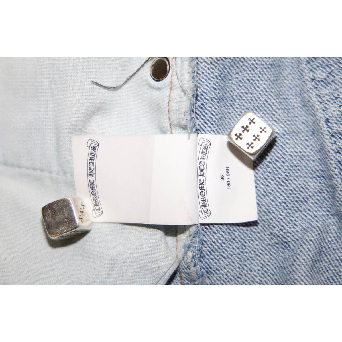 Chrome Hearts Levi's 505 Medium Wash Jeans