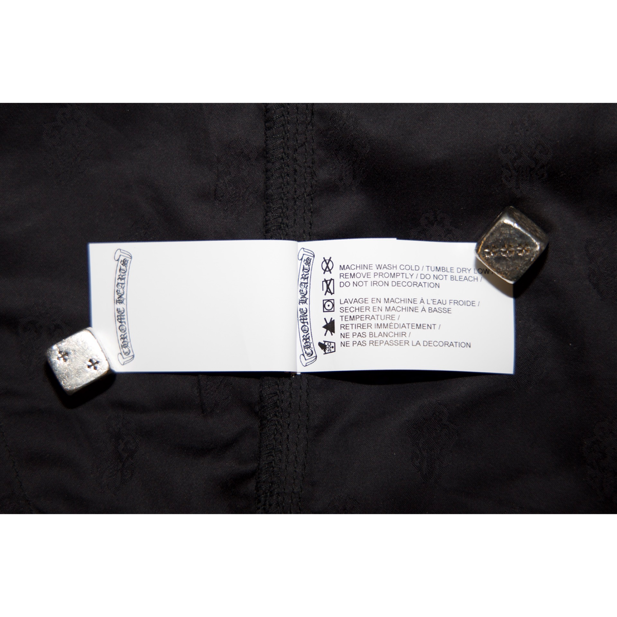 Chrome Hearts Double Knee Canvas Carpenter Pants Black