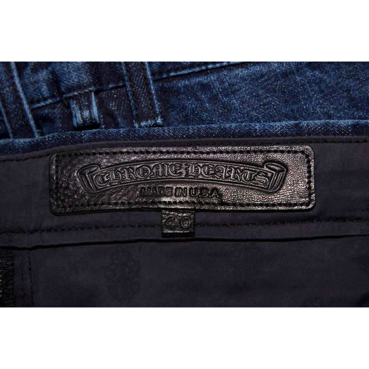 Chrome Hearts Dark Wash KS Cut Jean