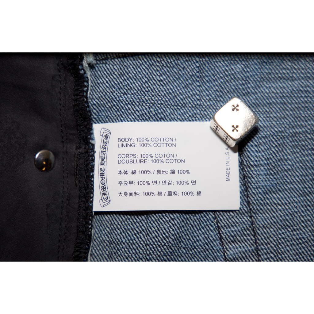Chrome Hearts Dark Wash KS Cut Jean