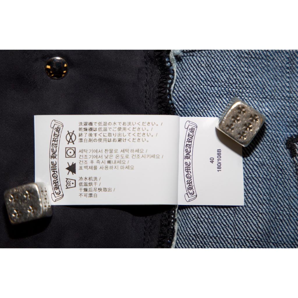 Chrome Hearts Dark Wash KS Cut Jean