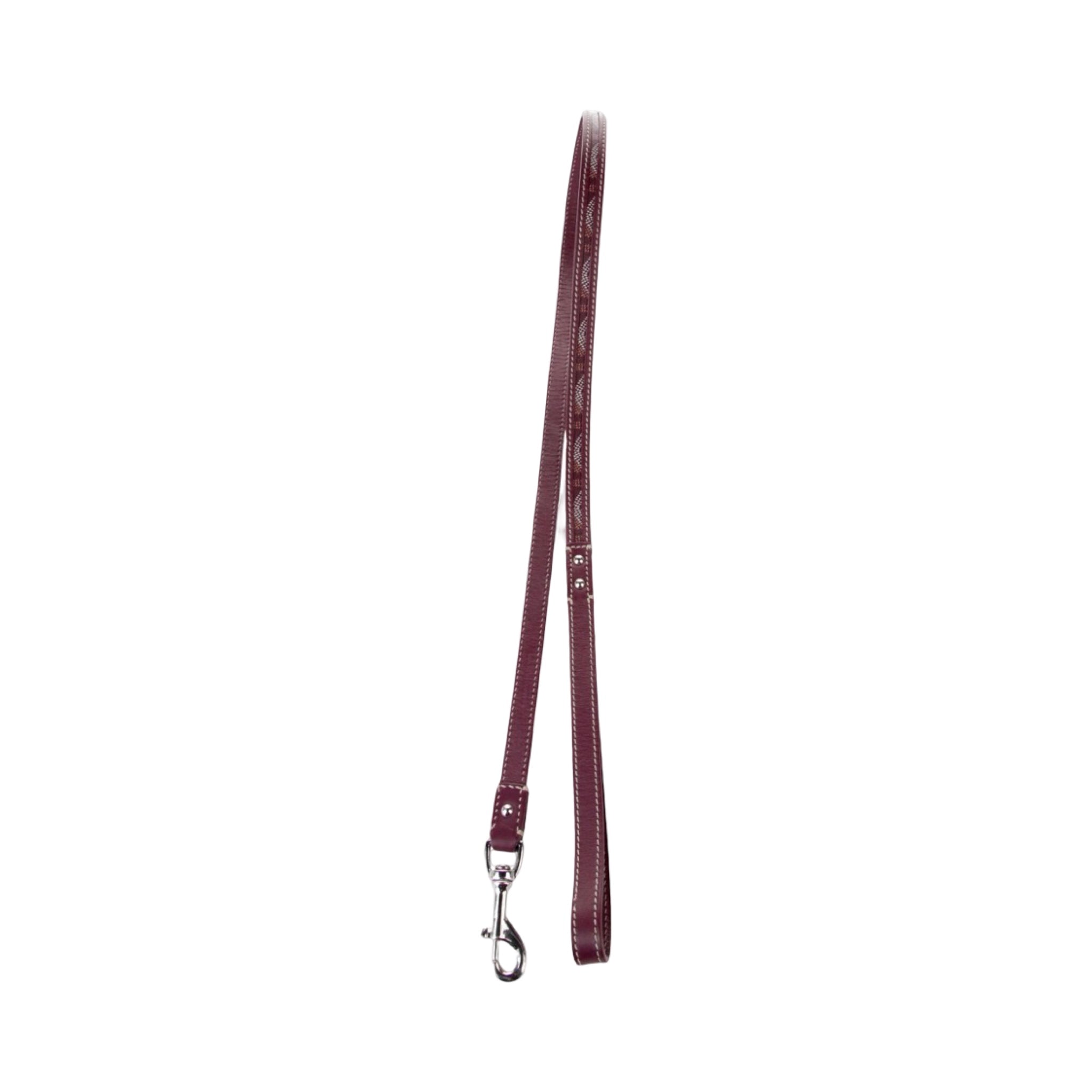 Goyard Burgundy Edmond Dog Leash
