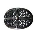 Chrome Hearts Black Rhodium Oval Belt Buckle