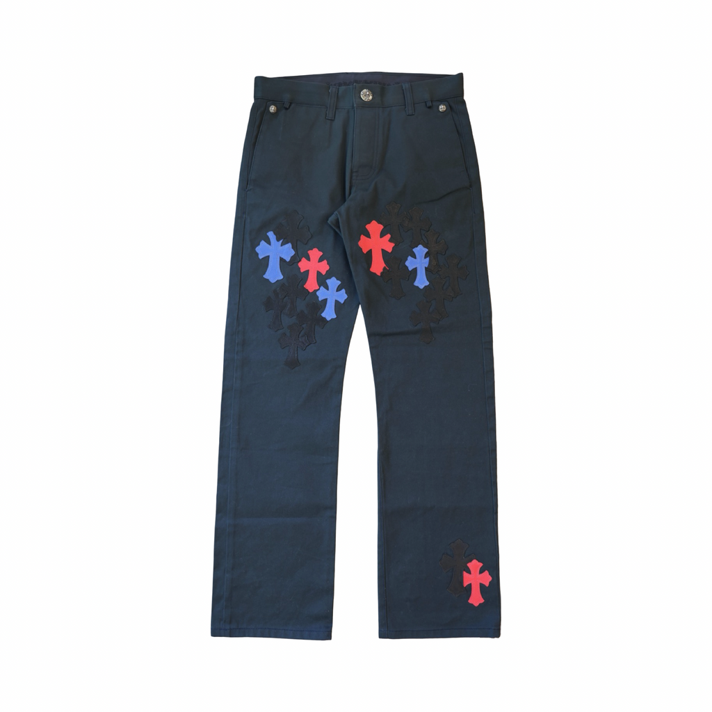 Chrome Hearts Multicolor Cross Patch Chino Pants