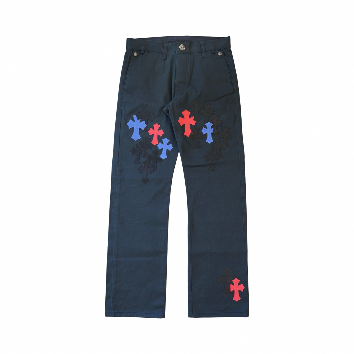 Chrome Hearts Multicolor Cross Patch Chino Pants