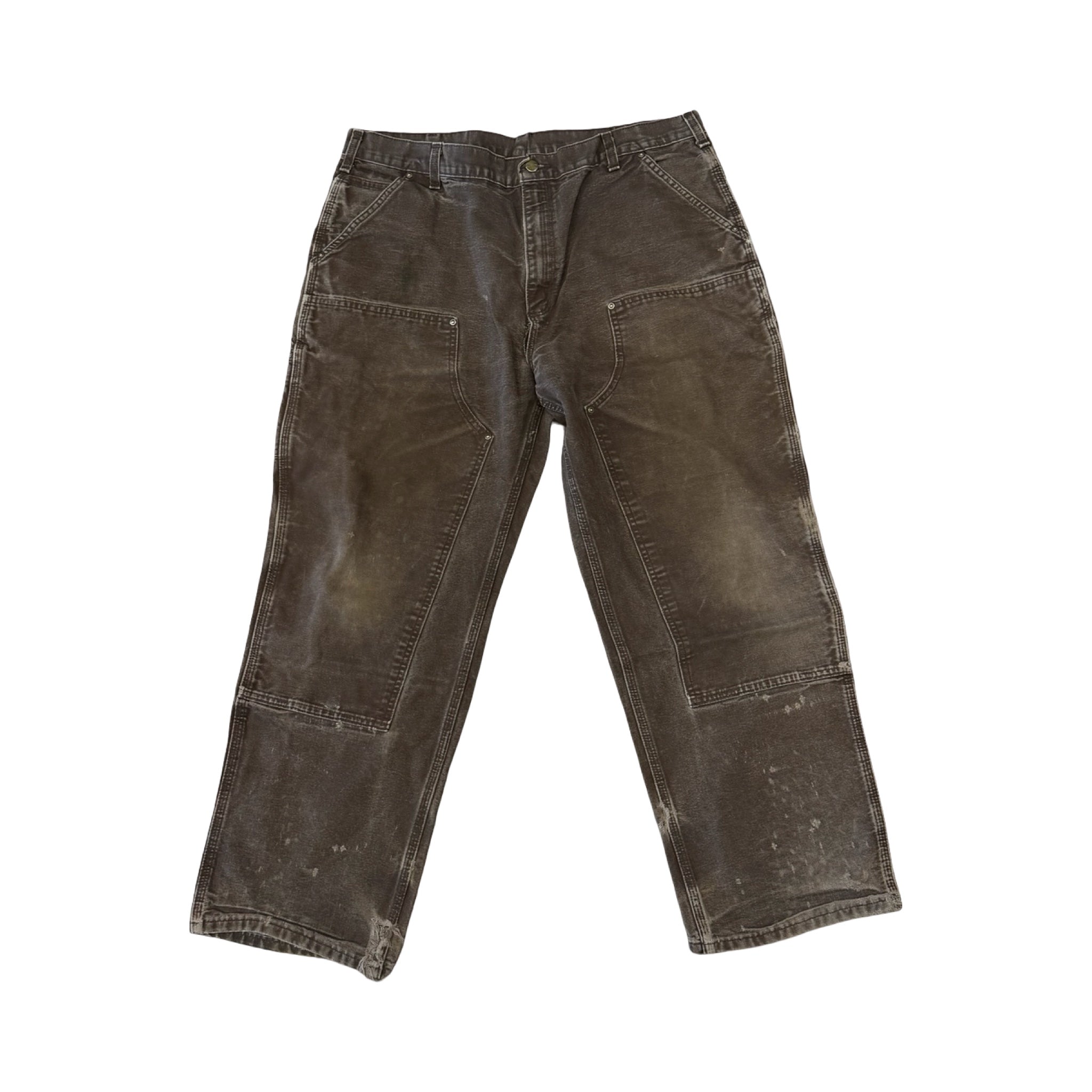 Carhartt Thrashed Double Knee Pants Brown #13