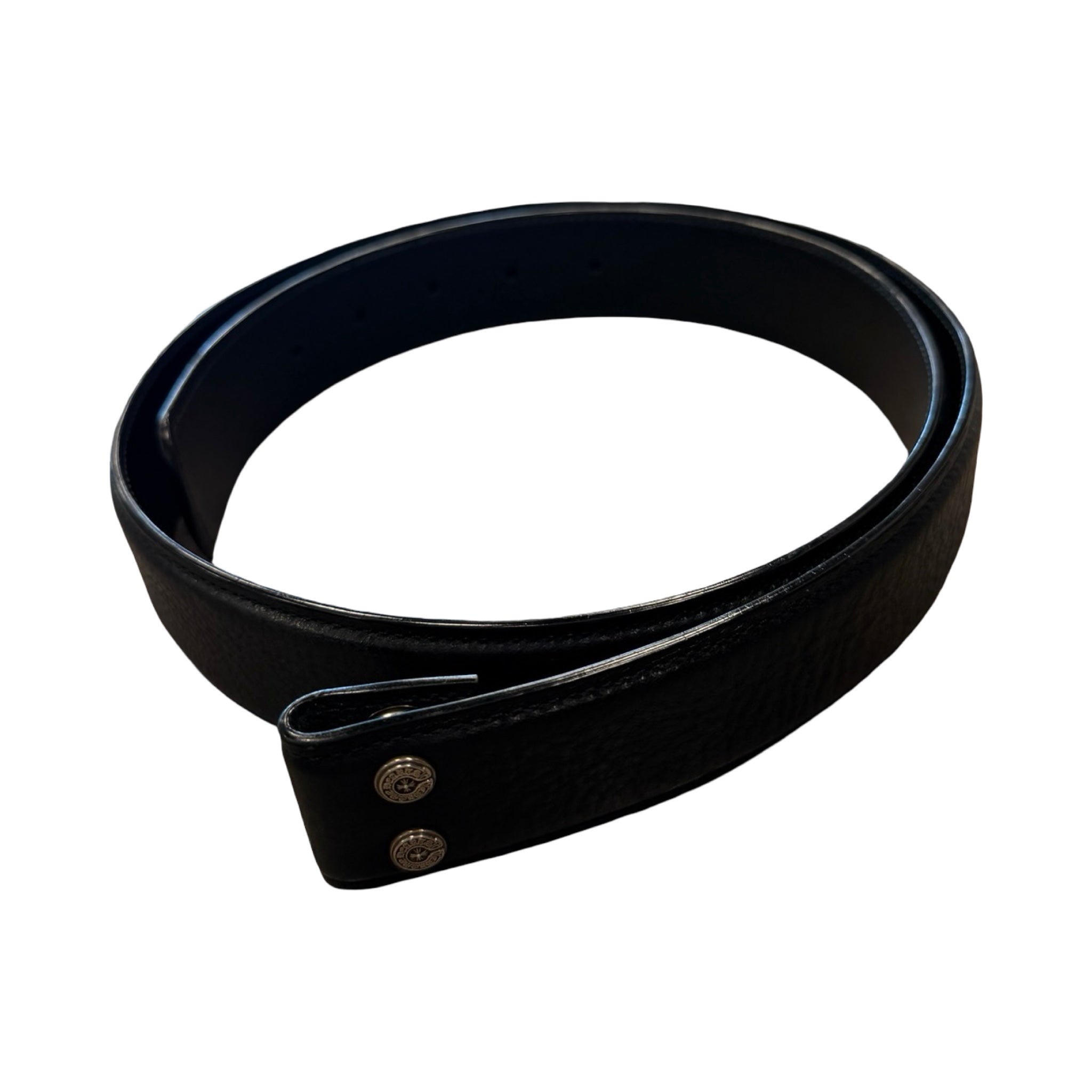 Chrome Hearts Leather Belt Strap Black