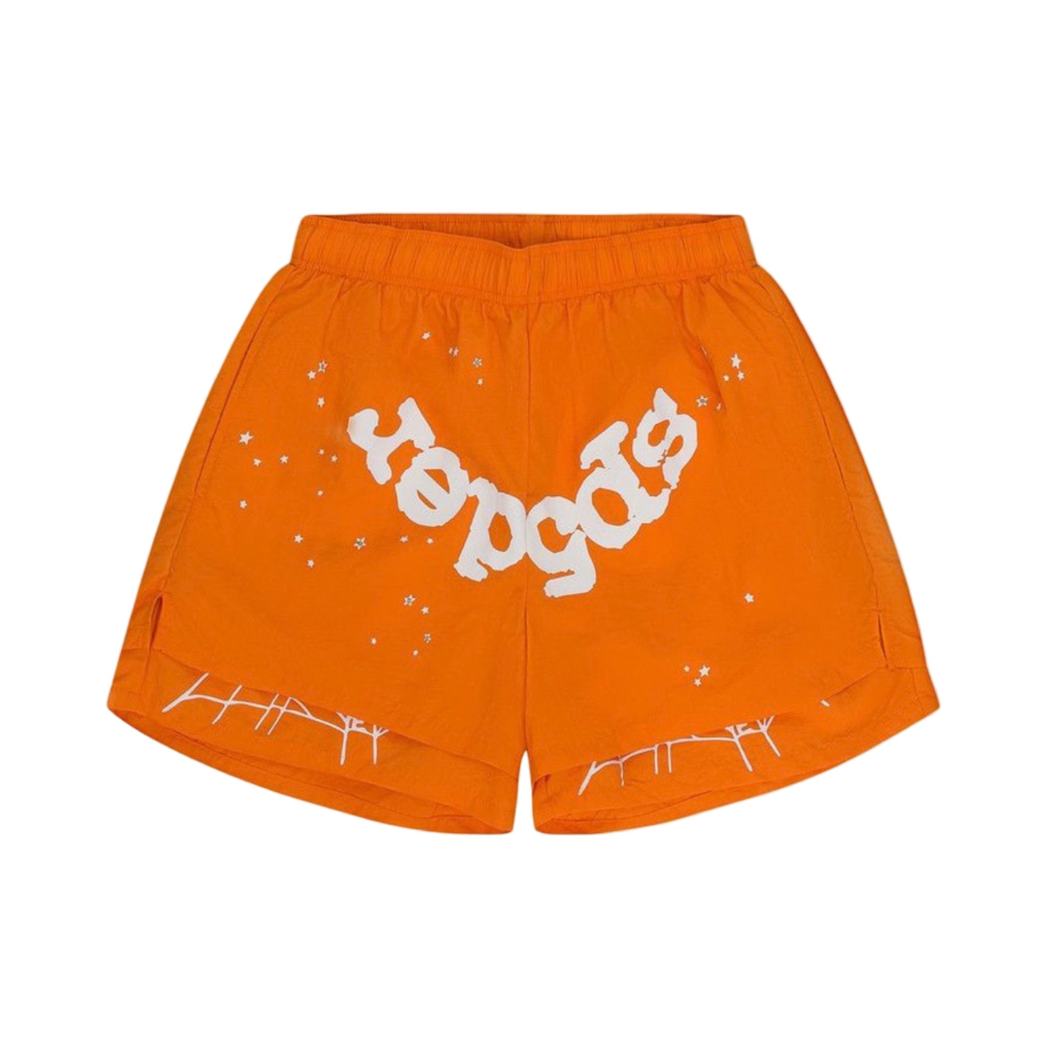 SP5DER OG Legacy Web Orange Double Layer Shorts