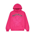 SP5DER OG Legacy Pink Black Web Hoodie