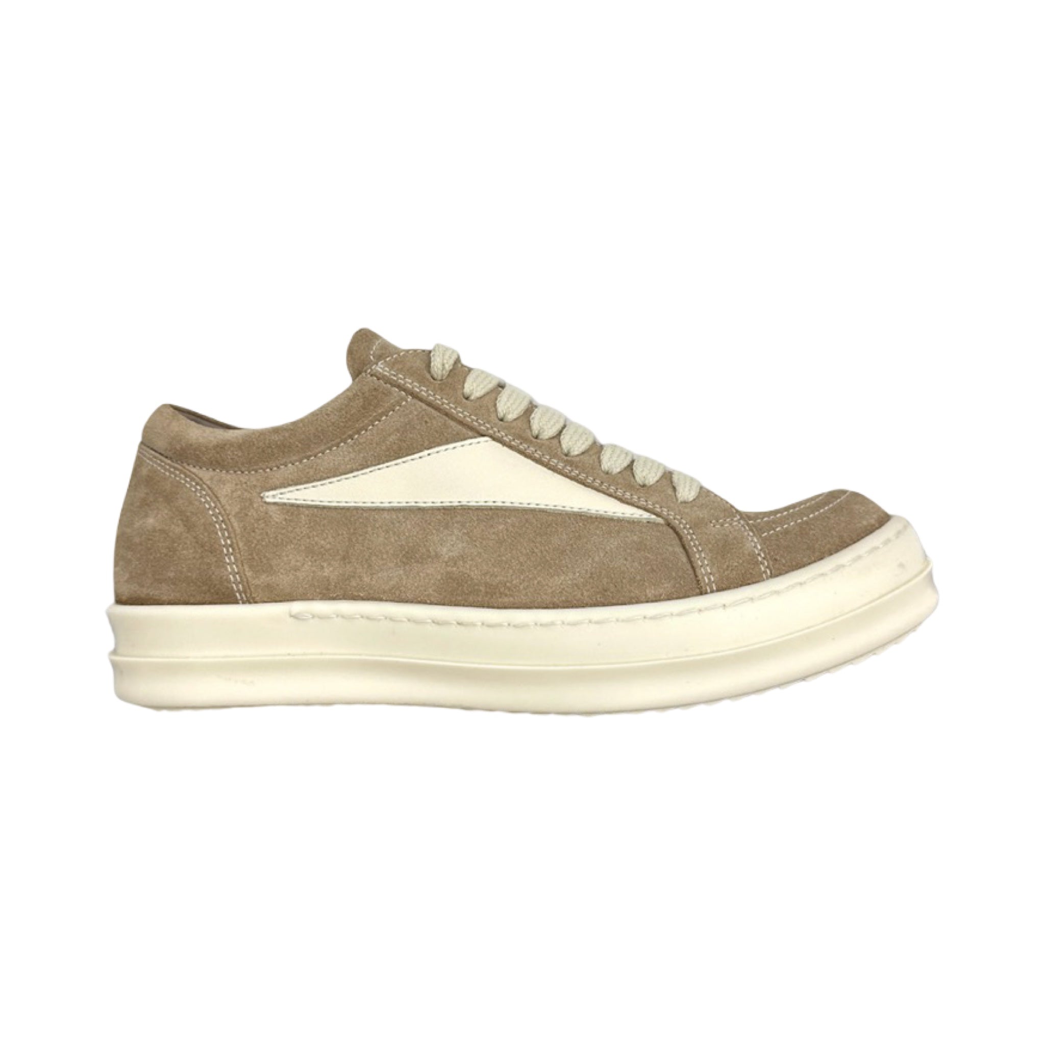 Rick Owens Suede Vintage Sneaks Toddler Flesh/Milk