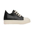 Rick Owens Leather Ramone Low Toddler Black/Milk