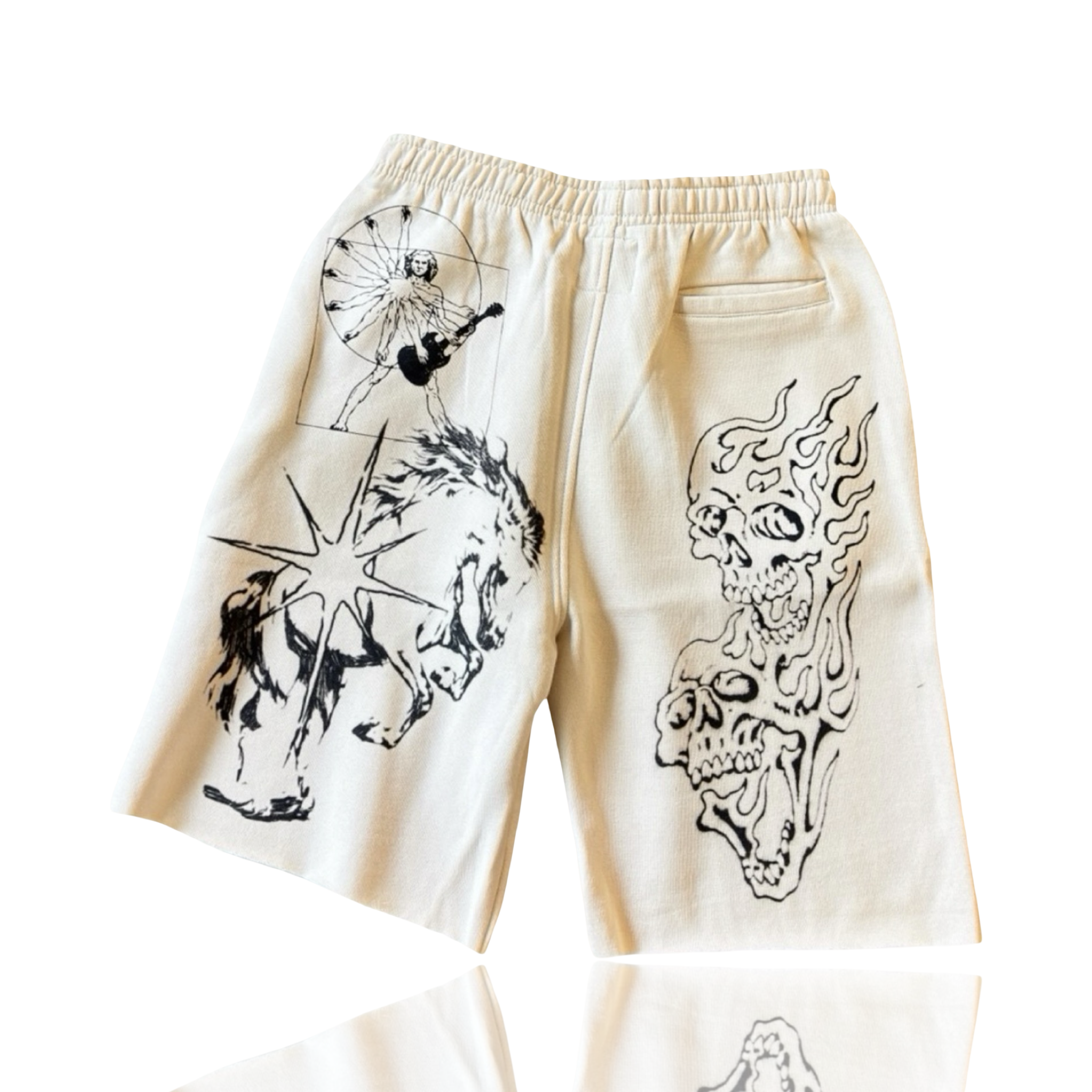 Amis Et Fleurs Distorted Dreams Sweat Shorts
