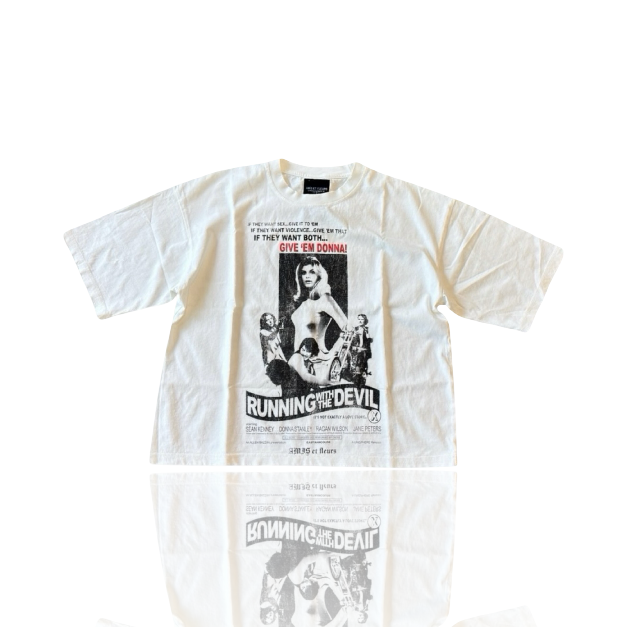 Amis Et Fleurs Donna Tee Black