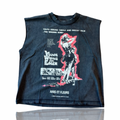 Amis Et Fleurs Young Willing & Eager Cut Off Tee Black