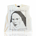 Amis Et Fleurs Loner Cut Off Tee White